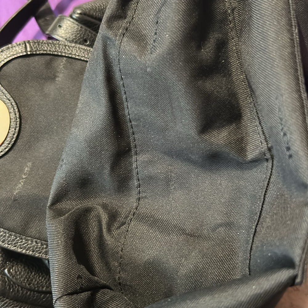 Coach Mini Turnlock Rucksack Backpack in Black Pebble Leather - Picture 14 of 14
